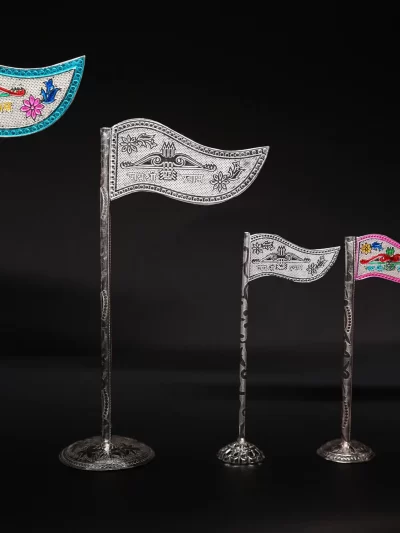 Khatu Shyam Ji Pure Silver Flag